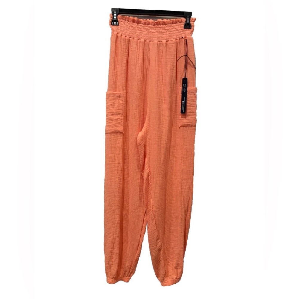 Love 83 Peach Pull-On Gauze Pants Women’s Size Medium